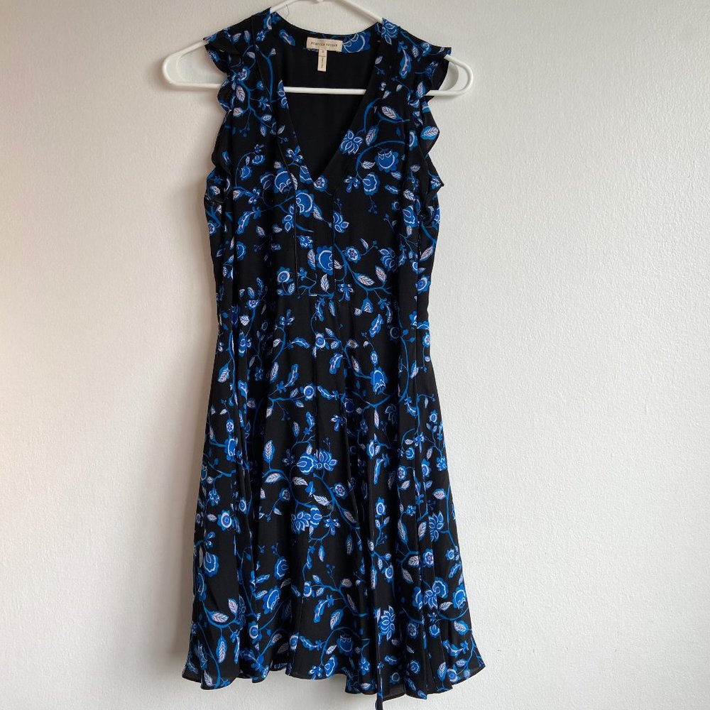 Rebecca Taylor floral dress size 0, classy Black